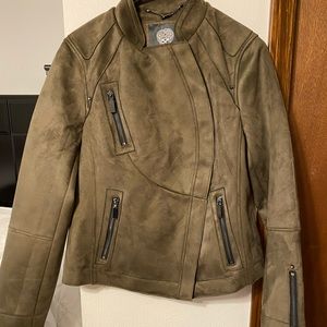 BNWT VINCE CAMUTO GREEN MOTO JACKET LARGE